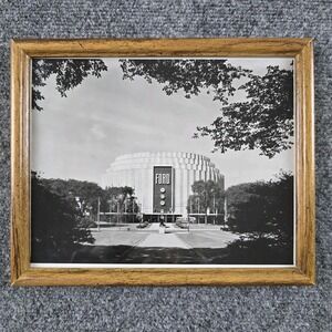 Vintage Ford Rotunda Photograph‎ B&W 11″×9″ Dearborn Michigan Landmark
